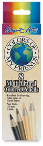 Multicultural Colored Pencils, Set of 8