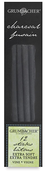 Extra Soft Vine Charcoal, Pkg of 12