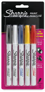 Set of 5, Fine Point Markers