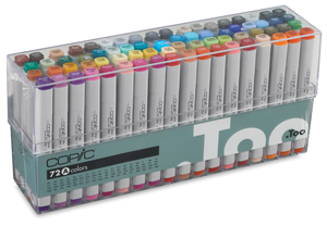 Original Markers, Set A of 72 Colors, Broad Range