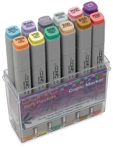 Original Markers, Pastels Set of 12 Colors&nbsp; NEW! 