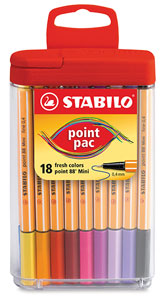 Set of 18 Colors with Flip-top Case