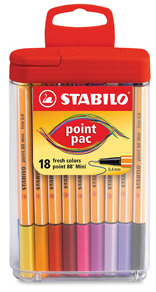 Set of 18 Colors with Flip-top Case