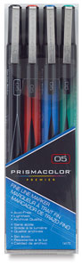 Fine Line Markers, Set of 4 Basic Colors