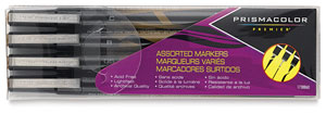 Mixed Tip Markers, Set of 4 Sepia