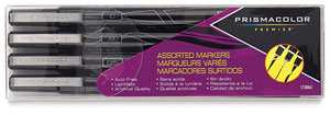 Mixed Tip Markers, Set of 4 Black