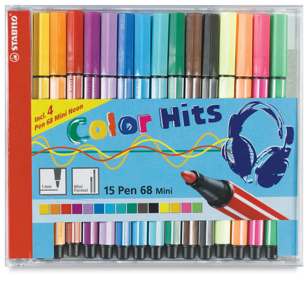 Color Hits Mini Pens, Set of 15