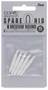Sketch and Ciao Replacement Nibs, Set of 5, Medium Round