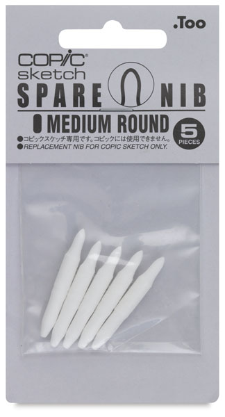 Sketch and Ciao Replacement Nibs, Set of 5, Medium Round