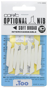 Original Replacement Nibs, Set of 10, Soft Broad