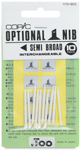 Original Replacement Nibs, Set of 10, Semi Broad