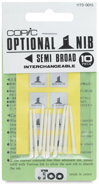 Original Replacement Nibs, Set of 10, Semi Broad