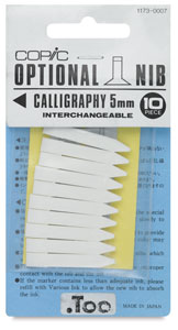 Original Replacement Nibs, Set of 10, Calligraphy, 5mm