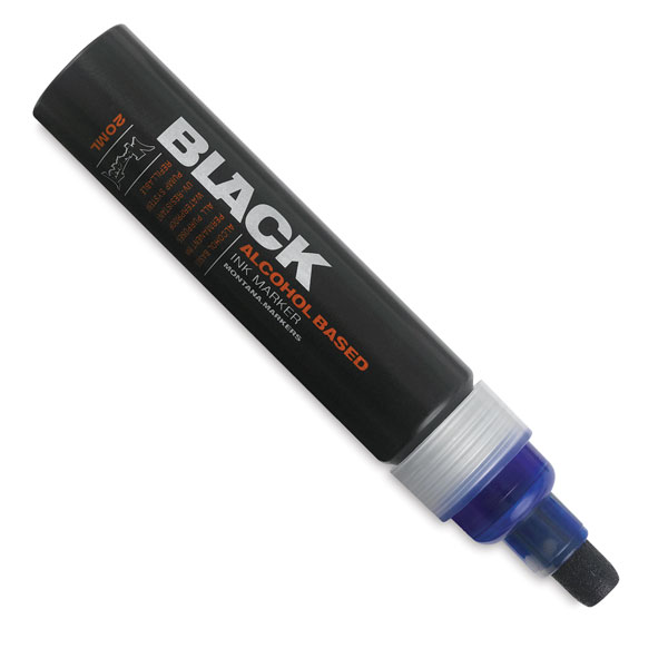 Round Tip, Montana Black Paint Marker, Blue
