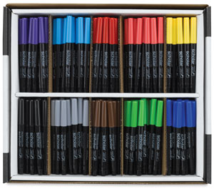 Brush Tip Markers, School Pack of 480