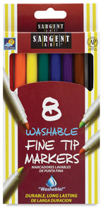 Fine Tip Washable Markers, Set of 8&nbsp; NEW! 