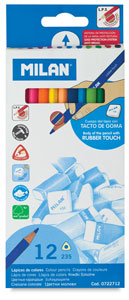 Rubber Touch Colored Pencils, Set of 12