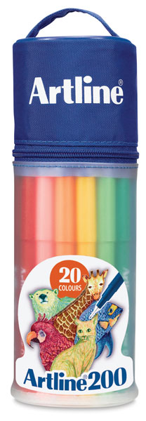 Artline 200 Writing Pen, Wallet set of 20