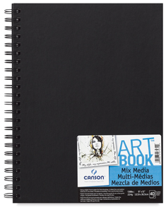 Mix Media Hardbound Art Books, 40 sheets   9" x 12" Portrait