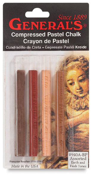 Assorted Earth and Flesh Tones, Pkg of 4