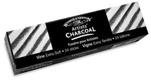 Vine Charcoal, Extra Soft, Pkg of 24 Sticks