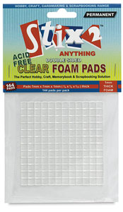 Clear Adhesive Foam, Package of 144 Pads