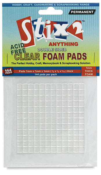 Clear Adhesive Foam, Package of 144 Pads
