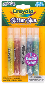 Super Sparkle Glitter Glue, Set of 5