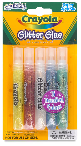 Super Sparkle Glitter Glue, Set of 5