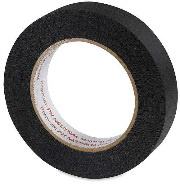 Black Acid-Free Masking Tape, Roll