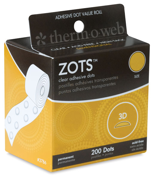 ThermO ZOTS Clear Adhesive Dots BLICK art materials