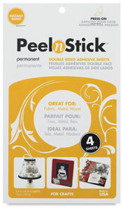 Peel n Stick Double-Sided Adhesive Sheets, Pkg of 4