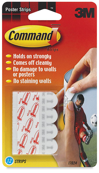 Adhesive Poster Strips, Pkg of 12