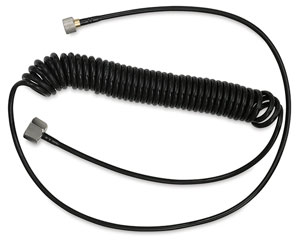 10 ft Coiled Hose, 1/8" and 1/4" fittings