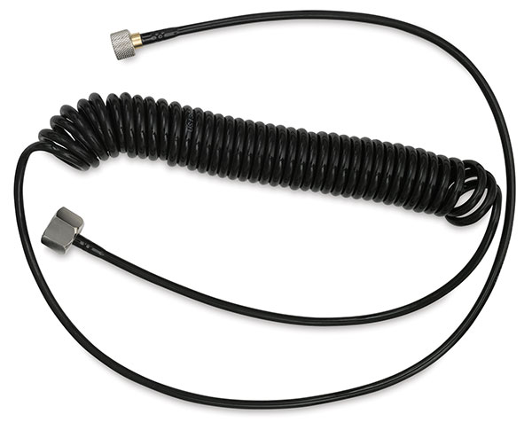 10 ft Coiled Hose, 1/8" and 1/4" fittings