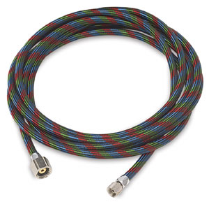 10 ft Braided Air Hose, 1/8" and 1/4" fittings