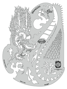 Kanji Master Dragon Template