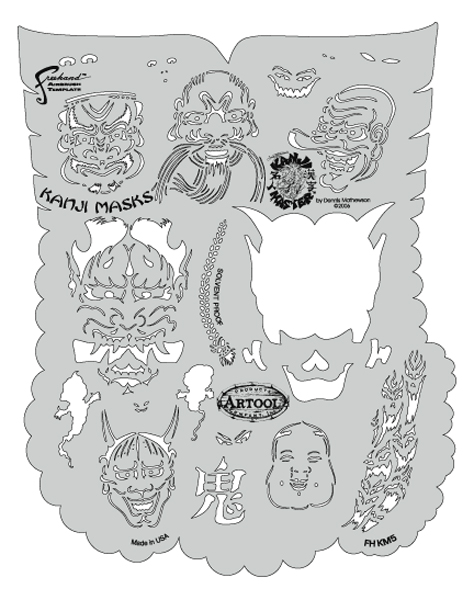 Kanji Master Kanji Masks Template