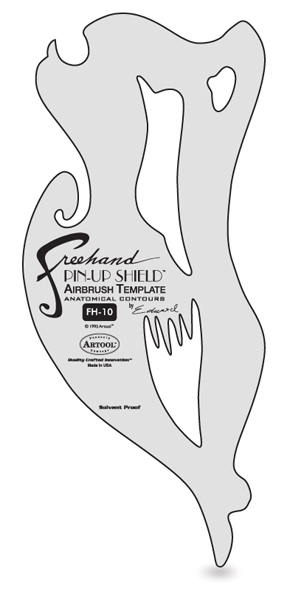 Pin Up Shield Template