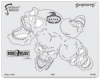 BoneHeadz Screamers Templates, Set of 4