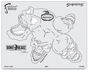 BoneHeadz Screamers Templates, Set of 4
