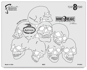 BoneHeadz 8 Dead Templates, Set of 4