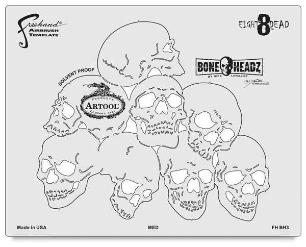 BoneHeadz 8 Dead Templates, Set of 4