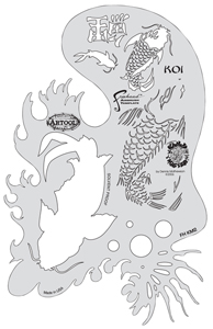Kanji Master Koi Fish Template