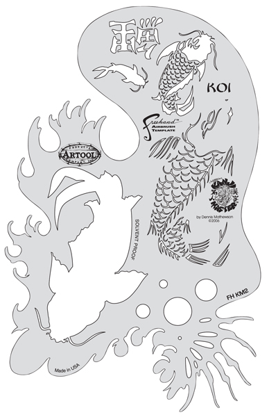 Kanji Master Koi Fish Template