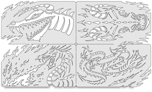 Draco Nano Templates, Set of 4 Draco Nano Templates, Set of 4