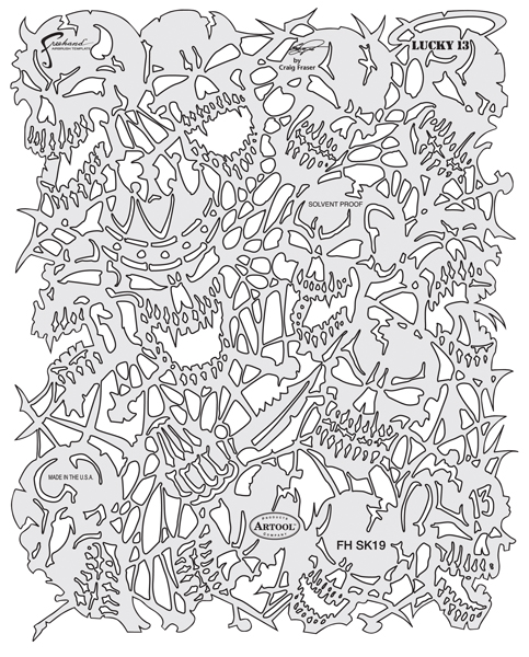 Return of Skull Master Lucky 13 Template