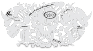 Evil 3 Templates, Set of 4