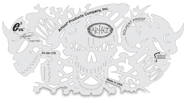 Evil 3 Templates, Set of 4