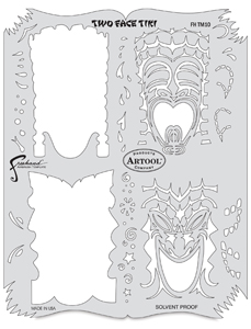 Tiki Master II Two Face Tiki Template